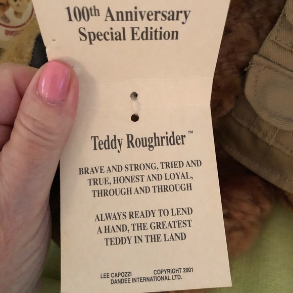 DanDee Teddy Roughrider 100th Anniversary Special Addition Bear 13” tall… - Picture 5 of 12